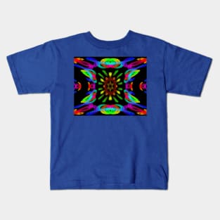 Neon Rainbow - Butterfly Matrix Kids T-Shirt